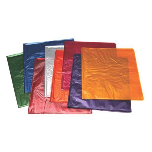 OfficeMax Cellophane Sheets 900x1000mm Assorted Colours, Pack of 16