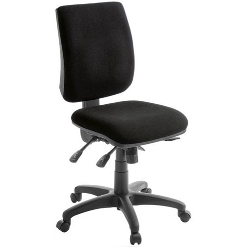 Trapeze Task Chair 3 Lever With Seat Slide Quantum Fabric/Black