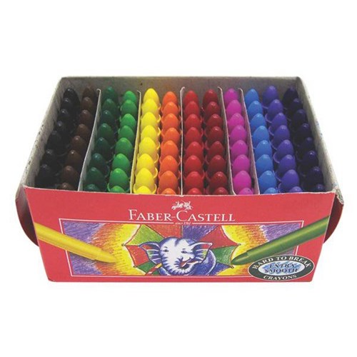 Faber-Castell Chubby Crayons Assorted Colours Pack of 96