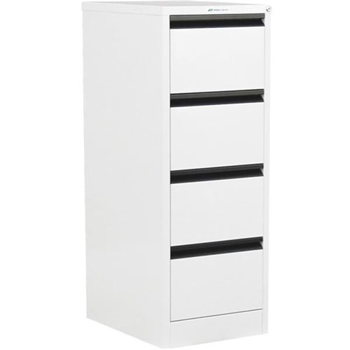 Precision Filing Cabinet 4 Drawer Vertical White Satin