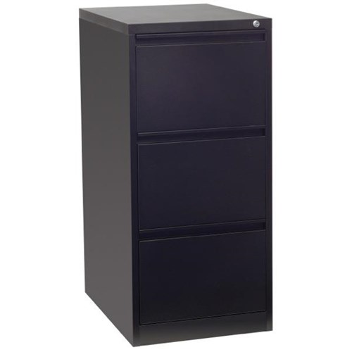 Firstline Filing Cabinet 3 Drawer Vertical Black Texture