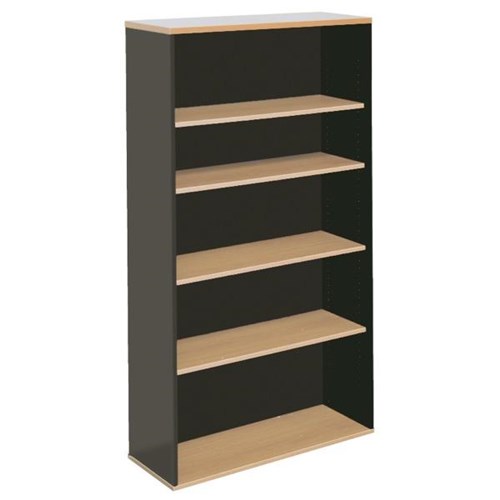 Firstline Bookcase 900x1800mm Beech/Ironstone