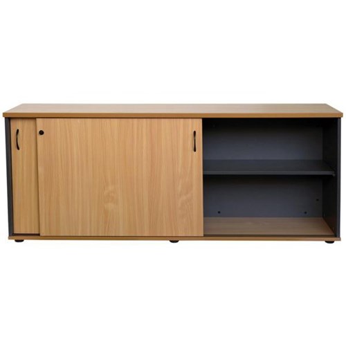 Firstline Credenza 1800x730mm Beech/Ironstone