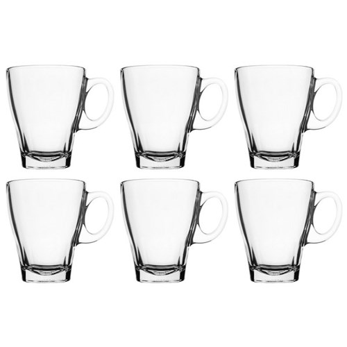 Cafe Premio Glass Cup 335ml, Pack of 6