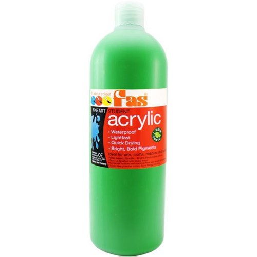 Fas Student Acrylic Paint 1L Light Green