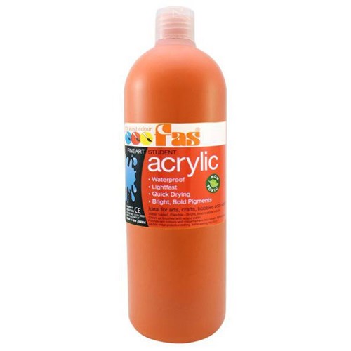 Fas Student Acrylic Paint 1L Orange