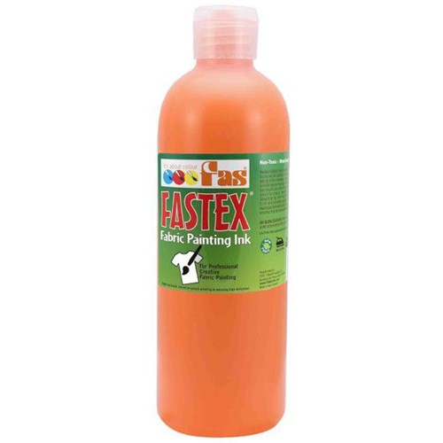 Fastex Fabric Painting Textile Ink Orange 500ml