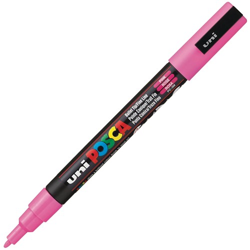Uni Posca Paint Marker Pen Fine Tip Pink