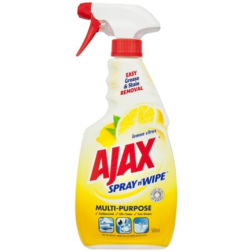 Ajax Multi-Purpose Spray N Wipe Trigger Lemon Citrus 500ml