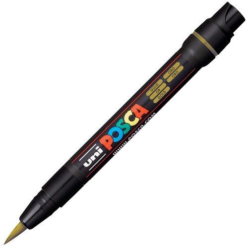 Uni Posca Paint Marker Brush Tip Gold