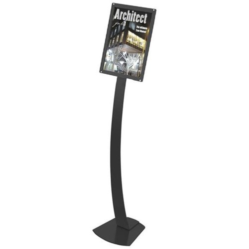 Manhattan Floor Stand Sign & Menu Holder A3 Black