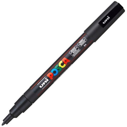 Uni Posca Paint Marker Pen Fine Tip Black