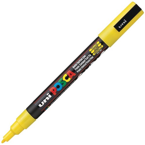 Uni Posca Paint Marker Pen Fine Tip Yellow