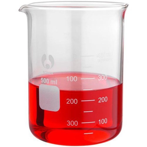 Low Form Glass Beaker 500ml