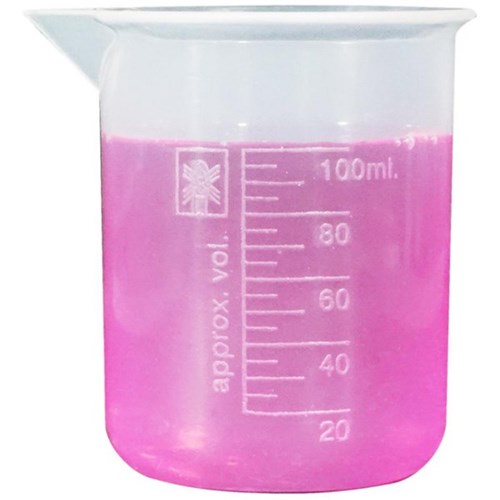 Low Form Graduated Polypropylene Beaker 100ml