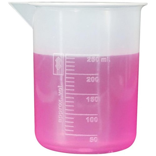 Low Form Graduated Polypropylene Beaker 250ml