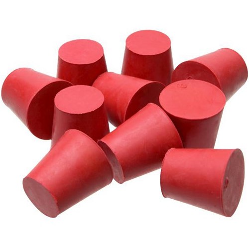 Solid Rubber Stopper No. 6, Pack of 10