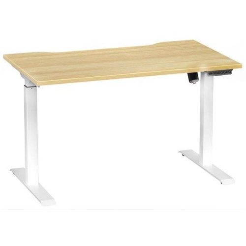 Breeze Active Electric Height Adjustable Desk No Bluetooth 1200mm Atlantic Oak/White