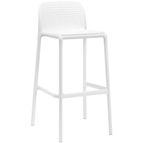 Lido Bar Stool 760mm White