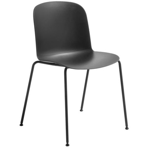 Adapt Visitor Chair 4 Leg Base Black/Black