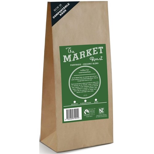 The Market Roast Fairtrade Organic Coffee Beans 1kg