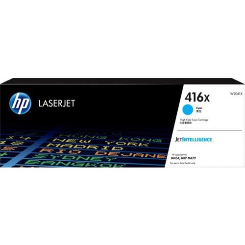 HP 416X Cyan Laser Toner Cartridge W2041X