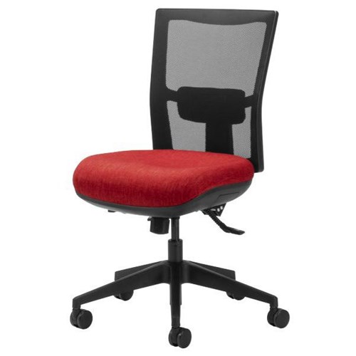 Team Air Heavy Duty Task Chair Mesh Back 3 Lever Keylargo Fabric/Cherry