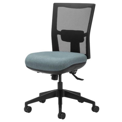 Team Air Heavy Duty Task Chair Mesh Back 3 Lever Keylargo Fabric/Sky