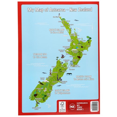 Warwick My Topic Book 1 Taku Pukapuka Kaupapa Unruled 100gsm 64 Pages