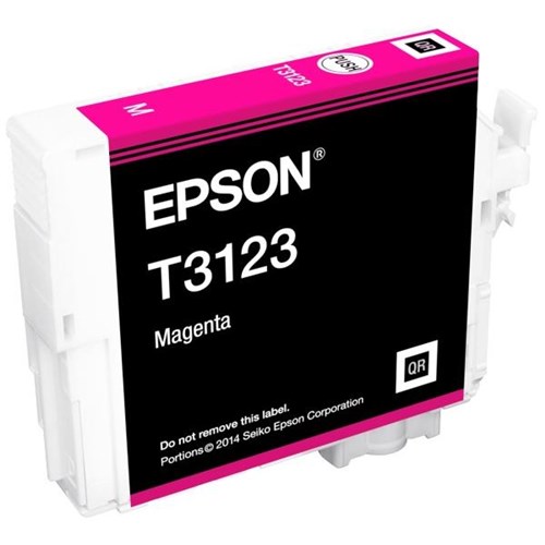 Epson T3123 Magenta UltraChrome Hi-Gloss2 Ink Cartridge C13T312300