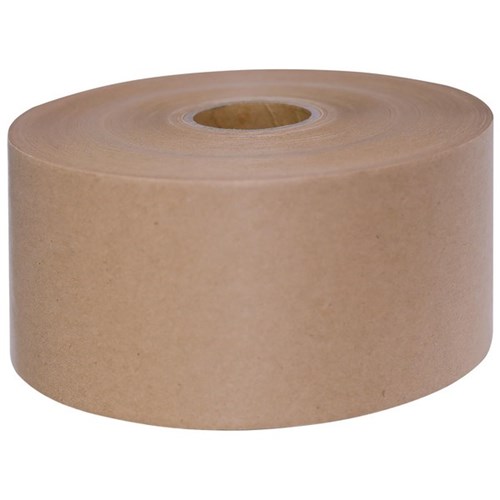 Pomona GP04 Plain Kraft Paper Water Activated Gummed Tape 70mm x 165m Brown