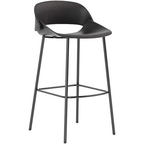 Raven Barstool Polypropylene Black