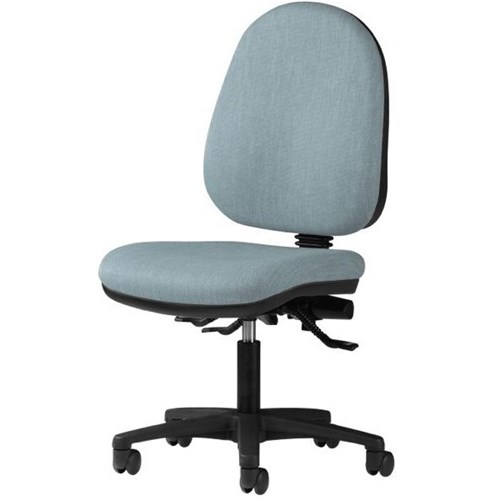 Logic High Back 3 Lever Chair Keylargo Fabric/Sky