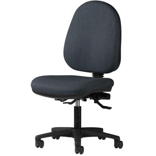 Logic High Back 3 Lever Chair Keylargo Fabric/Storm