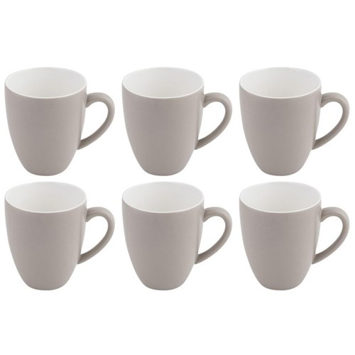 Bevande Coffee Mug 400ml Stone, Pack of 6