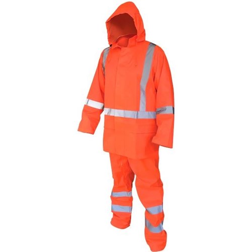 Armour Hi Vis TTMC-W17 Rainset Fluoro Orange