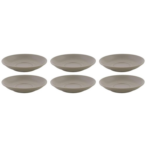 Bevande Cappuccino Saucer Stone, Pack of 6