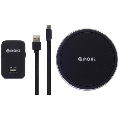 Moki ChargePad Rapid 10W Qi Wireless Charging Pad 3.0 Type-C