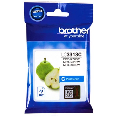 Brother LC3313-C Cyan Ink Cartridge High Yield