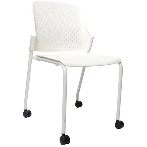 Buro Shift Chair With Castors White