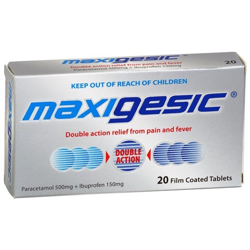 Maxigesic Tablets, Pack of 20