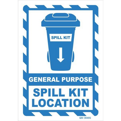 General Purpose Spill Kit Location Safety Sign 240x340mm