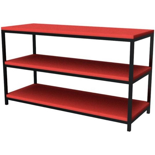 Zealand Bag Rack Shelving Unit Red 800x400x800mm