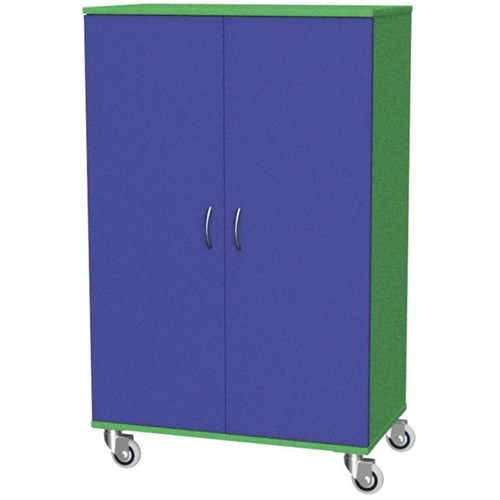 Zealand Mobile Cupboard Green/blue 800x450x1200mm