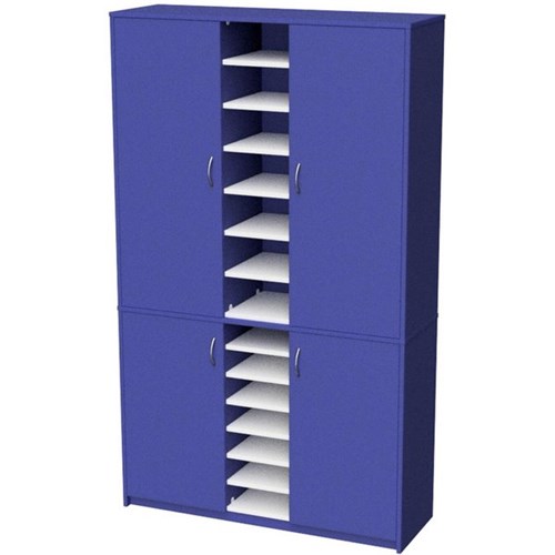 Zealand Teacher's Wall Unit Blue/White 1200x400x1200mm