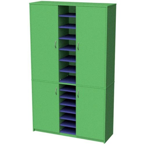 Zealand Teacher's Wall Unit Green/Blue 1200x400x1200mm