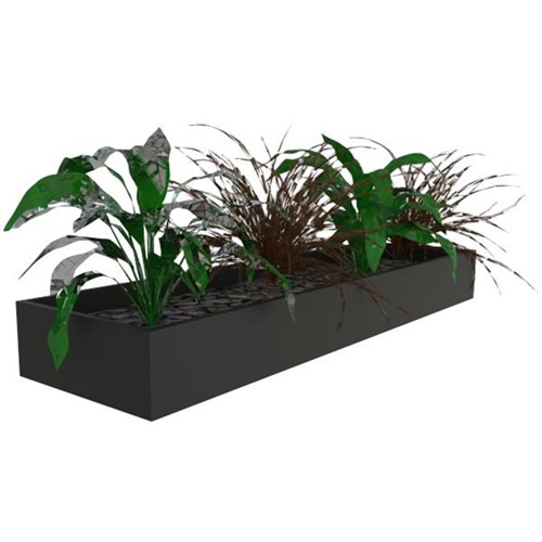 Proceed Planter Box Steel 1200mm Black