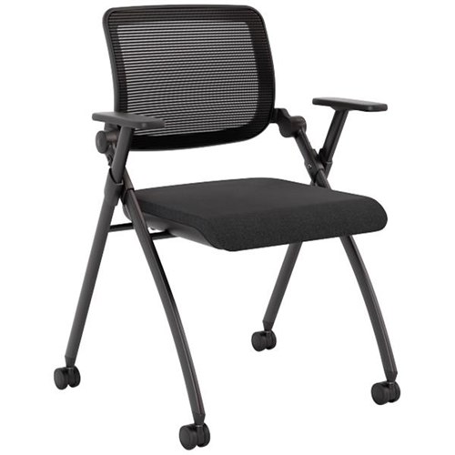 Knight Hub Chair Mesh Back Black