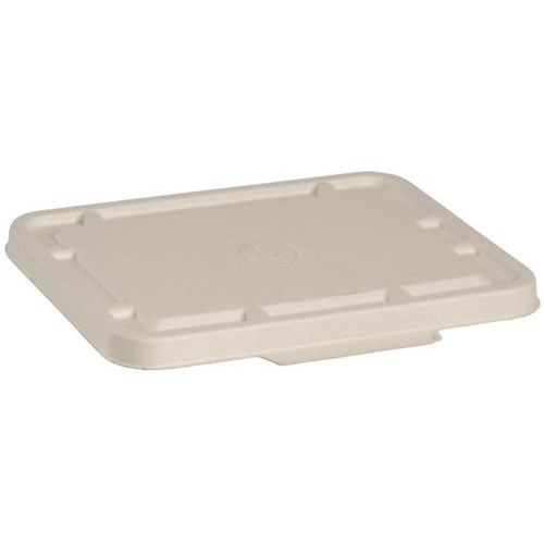 BioPak Takeaway Container Lids Natural, Carton of 500