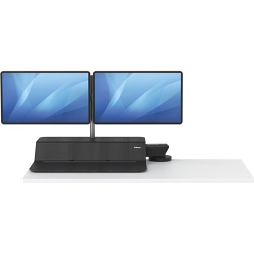 Fellowes Lotus RT Sit Stand Dual Workstation Black